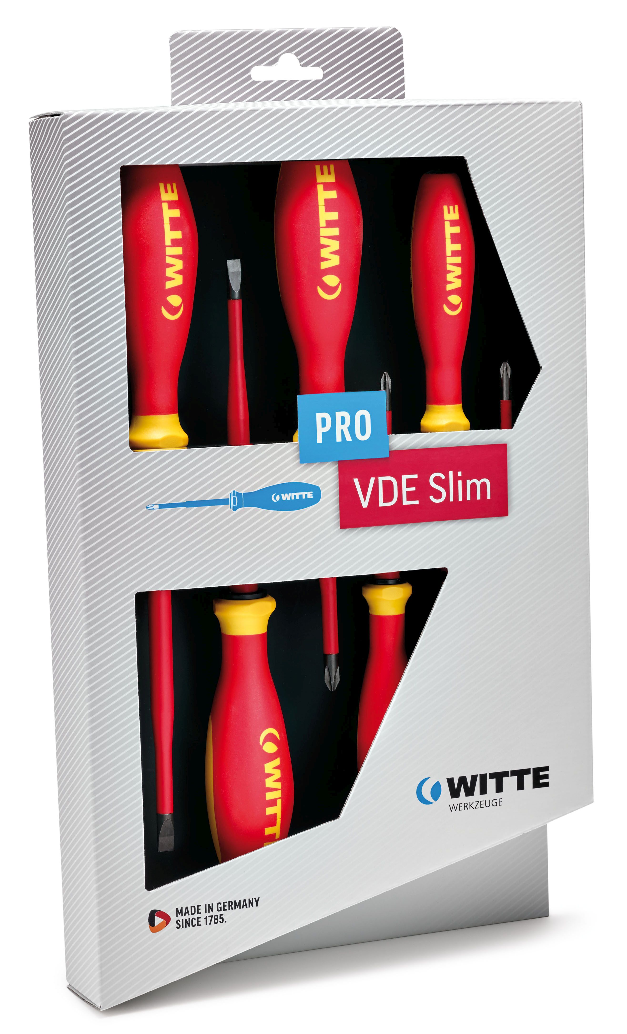 Juego de 5 destornilladores PRO VDE Slim (PL/PH)